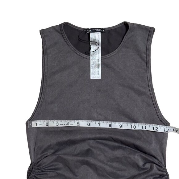 ZARA Ruched Bodycon Dress Size M-L NWOT - Picture 8 of 10